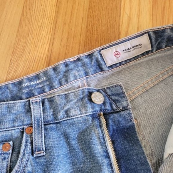 AG Jeans Isabelle High-Rise Straight Crop Jeans - Picture 9 of 12